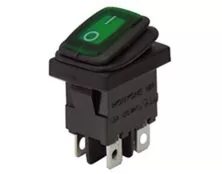 ΔΙΑΚΟΠΤΗΣ ROCKER MINI 4P ΜΕ ΛΥΧΝΙΑ ON-OFF 10A/250V IP65 ΠΡΑΣΙΝΟΣ WR6210 HNO