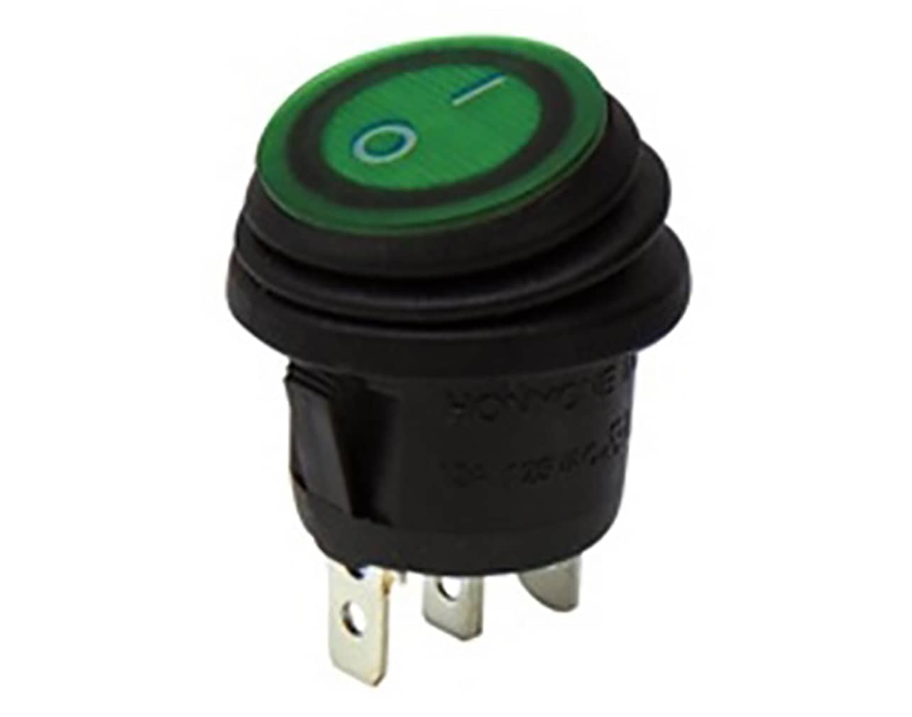ΔΙΑΚΟΠΤΗΣ ROCKER Φ23 3P ΜΕ ΛΥΧΝΙΑ ON-OFF 10A/250V IP65 ΠΡΑΣΙΝΟΣ WR5110 HNO