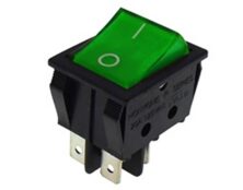 ΔΙΑΚΟΠΤΗΣ ROCKER ΜΕΓΑΛΟΣ 4P ΜΕ ΛΥΧΝΙΑ ON-OFF 22A/250V ΠΡΑΣΙΝΟΣ R210 HNO