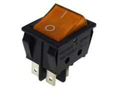 ΔΙΑΚΟΠΤΗΣ ROCKER ΜΕΓΑΛΟΣ 4P ΜΕ ΛΥΧΝΙΑ ON-OFF 22A/250V ΠΟΡΤΟΚΑΛΙ R210 HNO 1