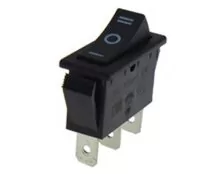 ΔΙΑΚΟΠΤΗΣ ROCKER ΜΕΣΑΙΟΣ 3P ON-OFF-ON 22A/250V ΜΑΥΡΟΣ R1130 HNO