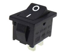 ΔΙΑΚΟΠΤΗΣ ROCKER MINI 2P ON-OFF 10A/250V ΜΑΥΡΟΣ MR1110 HNO