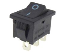 ΔΙΑΚΟΠΤΗΣ ROCKER MINI 3P ON-ON 10A/250V ΜΑΥΡΟΣ MR1120 HNO