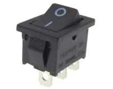 ΔΙΑΚΟΠΤΗΣ ROCKER MINI 3P ON-ON 10A/250V ΜΑΥΡΟΣ MR1120 HNO