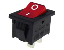ΔΙΑΚΟΠΤΗΣ ROCKER MINI 2P Χ/Λ ON-OFF 10A/250V ΚΟΚΚΙΝΟΣ MR1110 HNO