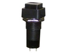 ΜΠΟΥΤΟΝ PUSH ON Φ12 ΜΕ ΤΕΤΡΑΓΩΝΟ ΠΛΗΚΤΡΟ ΜΑΥΡΟ PB303B ULTIMAX