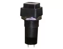 ΜΠΟΥΤΟΝ PUSH ON Φ12 ΜΕ ΤΕΤΡΑΓΩΝΟ ΠΛΗΚΤΡΟ ΜΑΥΡΟ PB303B ULTIMAX