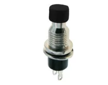 ΜΠΟΥΤΟΝ PUSH OFF ΣΤΡΟΓΓΥΛΟ Φ7 ΜΕΤΑΛΛΙΚΟ ΜΑΥΡΟ PB308C ULTIMAX