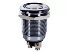 ΜΠΟΥΤΟΝ PUSH ON ΣΤΡΟΓΓΥΛΟ Φ19 ΜΕΤΑΛΛΙΚΟ 2A/250VAC PBS-28B-3 IP65 LZ