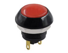 ΜΠΟΥΤΟΝ PUSH ON ΣΤΡΟΓΓΥΛΟ Φ12 ΚΟΚΚΙΝΟ COMPACT PA12-11DBR NN-1 HNO
