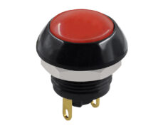 ΜΠΟΥΤΟΝ PUSH ON ΣΤΡΟΓΓΥΛΟ Φ12 ΚΟΚΚΙΝΟ COMPACT PA12-11DBR NN-1 HNO