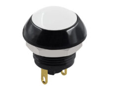 ΜΠΟΥΤΟΝ PUSH ON ΣΤΡΟΓΓΥΛΟ Φ12 ΑΣΠΡΟ COMPACT PA12-11DBW NN-1 HNO