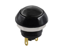 ΜΠΟΥΤΟΝ PUSH ON ΣΤΡΟΓΓΥΛΟ Φ12 ΜΑΥΡΟ COMPACT PA12-11DBΒ NN-1 HNO