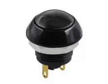 ΜΠΟΥΤΟΝ PUSH ON ΣΤΡΟΓΓΥΛΟ Φ12 ΜΑΥΡΟ COMPACT PA12-11DBΒ NN-1 HNO