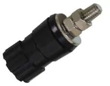 ΜΠΟΡΝΑ ΑΠΛΗ ΝΙΚΕΛ 42mm/Φ4/30A ΜΑΥΡΗ HJ-307B LZ