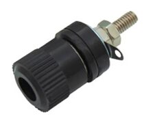 ΜΠΟΡΝΑ ΑΠΛΗ ΝΙΚΕΛ 15mm ΜΑΥΡΗ XJ-C014/BK LZ