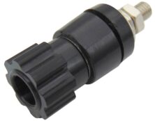 ΜΠΟΡΝΑ ΑΠΛΗ ΝΙΚΕΛ 42mm/Φ4/30Α ΒΑΚΕΛΙΤΗ ΜΑΥΡΗ JT-6132 JKG