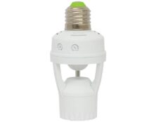 ΑΙΣΘΗΤΗΡΑΣ ΚΙΝΗΣΗΣ 360° 60W/230VAC ΝΤΟΥΙ ΑΠΟ E27 ΣΕ E27 GL451B GREENLUX