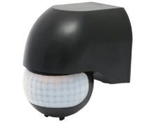 ΑΙΣΘΗΤΗΡΑΣ ΚΙΝΗΣΗΣ ΥΠΕΡΥΘΡΩΝ 180° 1200W/230VAC ΜΑΥΡΟΣ GL12 GREENLUX