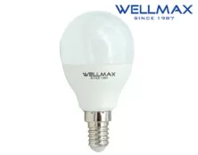 ΛΑΜΠΑ LED G45 E14 6W 540LM 200° 3000K WARM WHITE WELLMAX
