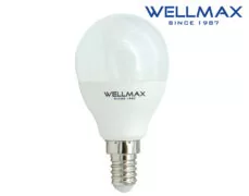 ΛΑΜΠΑ LED G45 E14 6W 540LM 200° 3000K WARM WHITE WELLMAX