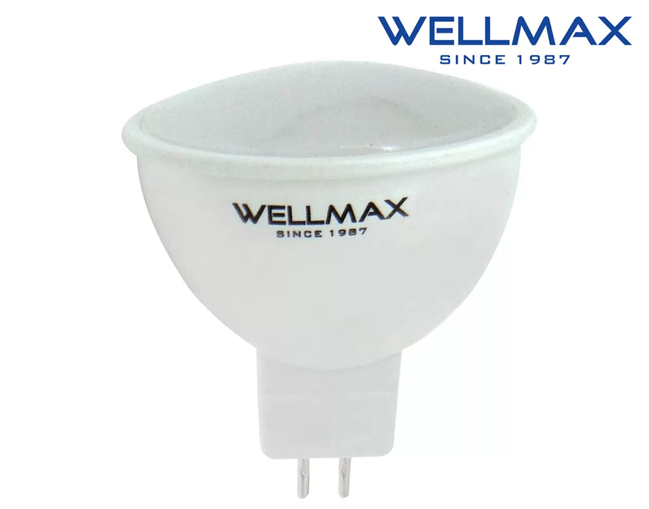 ΛΑΜΠΑ LED MR16 12V 5W 425LM 120° 6500K DAY LIGHT WELLMAX 3 ΛΑΜΠΑ LED MR16 12V 5W 425LM 120° 6500K DAY LIGHT WELLMAX