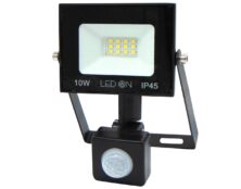 ΠΡΟΒΟΛΕΑΣ LED 10W 220-240VAC 800LM 6500K DAY LIGHT ΜΕ ΑΙΣΘΗΤΗΡΑ RLX