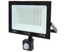 ΠΡΟΒΟΛΕΑΣ LED 50W 220-240VAC 4000LM 6500K DAY LIGHT ΜΕ ΑΙΣΘΗΤΗΡΑ QY-2604 RLX