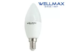 ΛΑΜΠΑ LED ΚΕΡΙ E14 8W 720LM 220° 3000K WARM WHITE WELLMAX 2 ΛΑΜΠΑ LED ΚΕΡΙ E14 8W 720LM 220° 3000K WARM WHITE WELLMAX 1