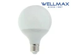 ΛΑΜΠΑ LED G95 E27 12W 1200LM 230° 6500Κ DAY LIGHT WELLMAX 1 ΛΑΜΠΑ LED G95 E27 12W 1200LM 230° 6500Κ DAY LIGHT WELLMAX