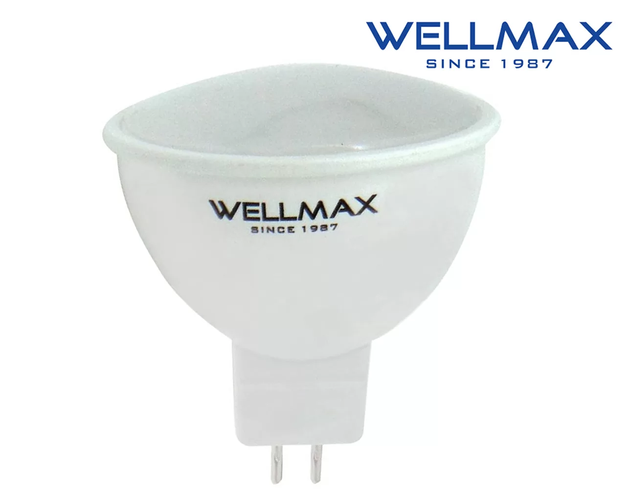 ΛΑΜΠΑ LED MR16 12V 5W 400LM 120° 3000K WARM WHITE WELLMAX 3 ΛΑΜΠΑ LED MR16 12V 5W 400LM 120° 3000K WARM WHITE WELLMAX
