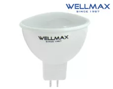ΛΑΜΠΑ LED MR16 12V 5W 400LM 120° 4000K NEUTRAL WHITE WELLMAX 1 ΛΑΜΠΑ LED MR16 12V 5W 400LM 120° 4000K NEUTRAL WHITE WELLMAX