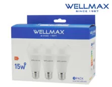 ΛΑΜΠΑ LED A65 E27 15W 1521LM 220° 6500Κ DAY LIGHT ECO-LITE ΣΕΤ 3 ΤΕΜΑΧΙΩΝ WELLMAX