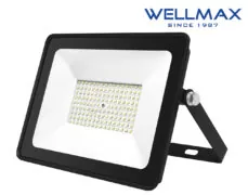 ΠΡΟΒΟΛΕΑΣ LED 100W 220-240VAC 10000LM 6500K DAY LIGHT WELLMAX 1