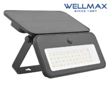 ΠΡΟΒΟΛΕΑΣ LED 8W 3.7V/2.6Ah 3CCT 3000K/4000K/6500K ΜΕ SOLAR PANEL ΚΑΙ ΑΝΙΧΝΕΥΤΗ ΚΙΝΗΣΗΣ IP65 WELLMAX