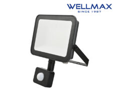 ΠΡΟΒΟΛΕΑΣ LED 50W 220-240VAC 5000LM 6500K DAY LIGHT ΜΕ ΑΙΣΘΗΤΗΡΑ WELLMAX 1