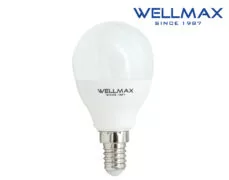 ΛΑΜΠΑ LED G45 E14 6W 540LM 200° 6500K DAY LIGHT WELLMAX 1 ΛΑΜΠΑ LED G45 E14 6W 540LM 200° 6500K DAY LIGHT WELLMAX