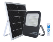 ΠΡΟΒΟΛΕΑΣ LED 200W 3.2V/15Ah 6500K DAY LIGHT ΜΕ SOLAR PANEL ΚΑΙ REMOTE CONTROL RLX