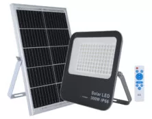 ΠΡΟΒΟΛΕΑΣ LED 300W 3.2V/30Ah 6500K DAY LIGHT ΜΕ SOLAR PANEL ΚΑΙ REMOTE CONTROL RLX