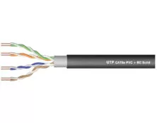ΚΑΛΩΔΙΟ LAN CAT5e UTP 4P SOLID PET (PVC+PE) BC ΜΑΥΡΟ 305m DAH