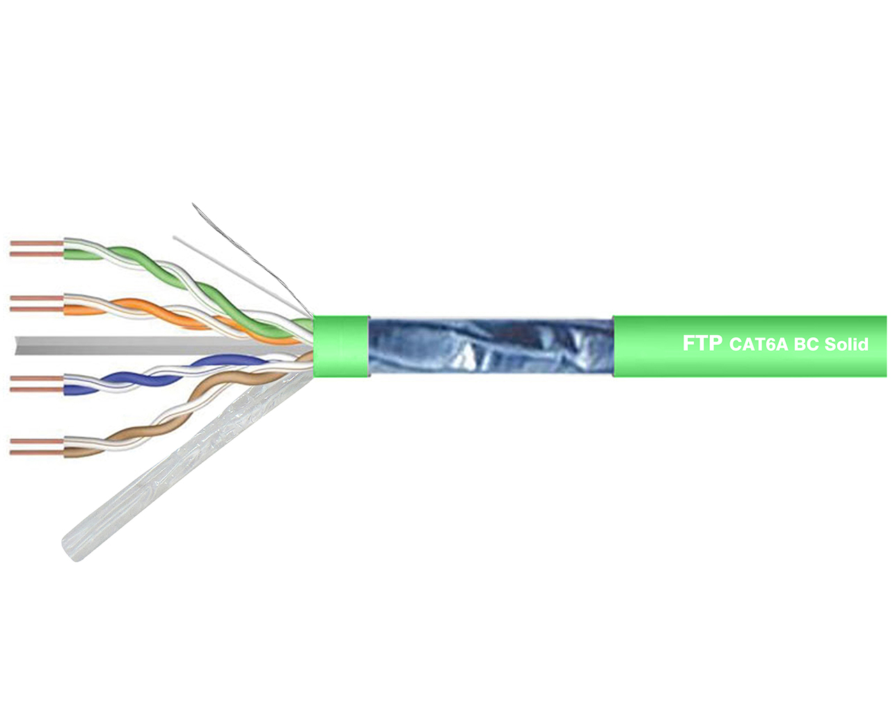 ΚΑΛΩΔΙΟ LAN CAT6A FTP 4P SOLID BC LSZH 305m ΠΡΑΣΙΝΟ Z-LINK 3 ΚΑΛΩΔΙΟ LAN CAT6A FTP 4P SOLID BC LSZH 305m ΠΡΑΣΙΝΟ Z-LINK