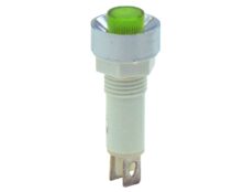 ΛΥΧΝΙΑ ΕΝΔΕΙΚΤΙΚΗ NEON Φ10 230VAC ΠΡΑΣΙΝΗ ΜΕ FASTON XH024 KND