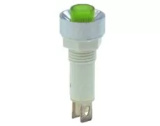 ΛΥΧΝΙΑ ΕΝΔΕΙΚΤΙΚΗ NEON Φ10 230VAC ΠΡΑΣΙΝΗ ΜΕ FASTON XH024 KND