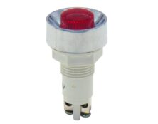 ΛΥΧΝΙΑ ΕΝΔΕΙΚΤΙΚΗ NEON Φ12 230VAC ΚΟΚΚΙΝΗ ΜΕ ΒΙΔΕΣ XH020 KND