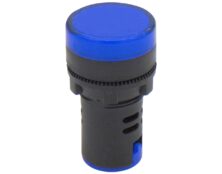 ΛΥΧΝΙΑ ΕΝΔΕΙΚΤΙΚΗ LED Φ22 230VAC ΜΠΛΕ ΜΕ ΒΙΔΕΣ AD22-22DS KND