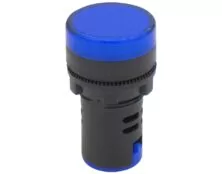 ΛΥΧΝΙΑ ΕΝΔΕΙΚΤΙΚΗ LED Φ22 230VAC ΜΠΛΕ ΜΕ ΒΙΔΕΣ AD22-22DS KND
