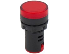 ΛΥΧΝΙΑ ΕΝΔΕΙΚΤΙΚΗ LED Φ22 24VAC/DC ΚΟΚΚΙΝΗ ΜΕ ΒΙΔΕΣ AD22-22DS KND