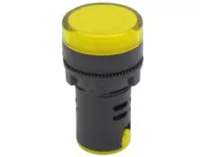 ΛΥΧΝΙΑ ΕΝΔΕΙΚΤΙΚΗ LED Φ22 48VAC/DC ΚΙΤΡΙΝΗ ΜΕ ΒΙΔΕΣ AD22-22DS KND