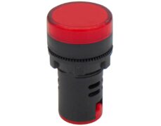 ΛΥΧΝΙΑ ΕΝΔΕΙΚΤΙΚΗ LED Φ22 110VAC/DC ΚΟΚΚΙΝΗ ΜΕ ΒΙΔΕΣ AD22-22DS KND