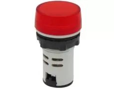 ΛΥΧΝΙΑ ΕΝΔΕΙΚΤΙΚΗ LED Φ22 230VAC ΚΟΚΚΙΝΗ ΜΕ ΒΙΔΕΣ AD22-22BS XND